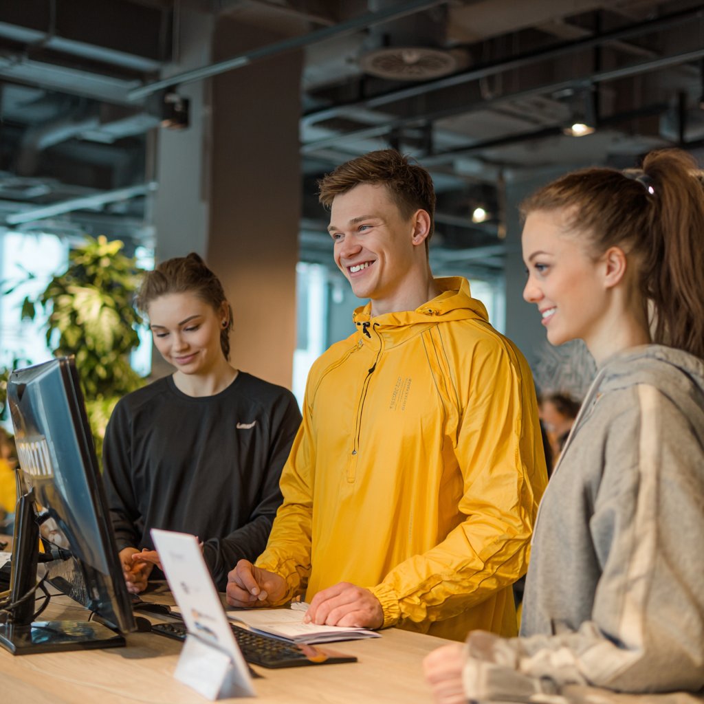 Задоволені клієнти фітнес-центру